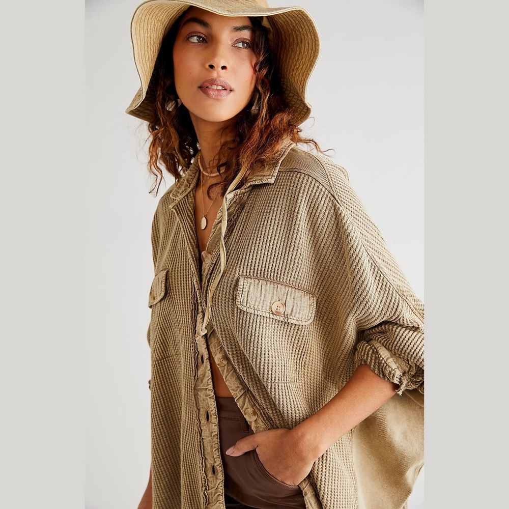 Free People FP One Tan Scout Jacket - Picture 3 of 8